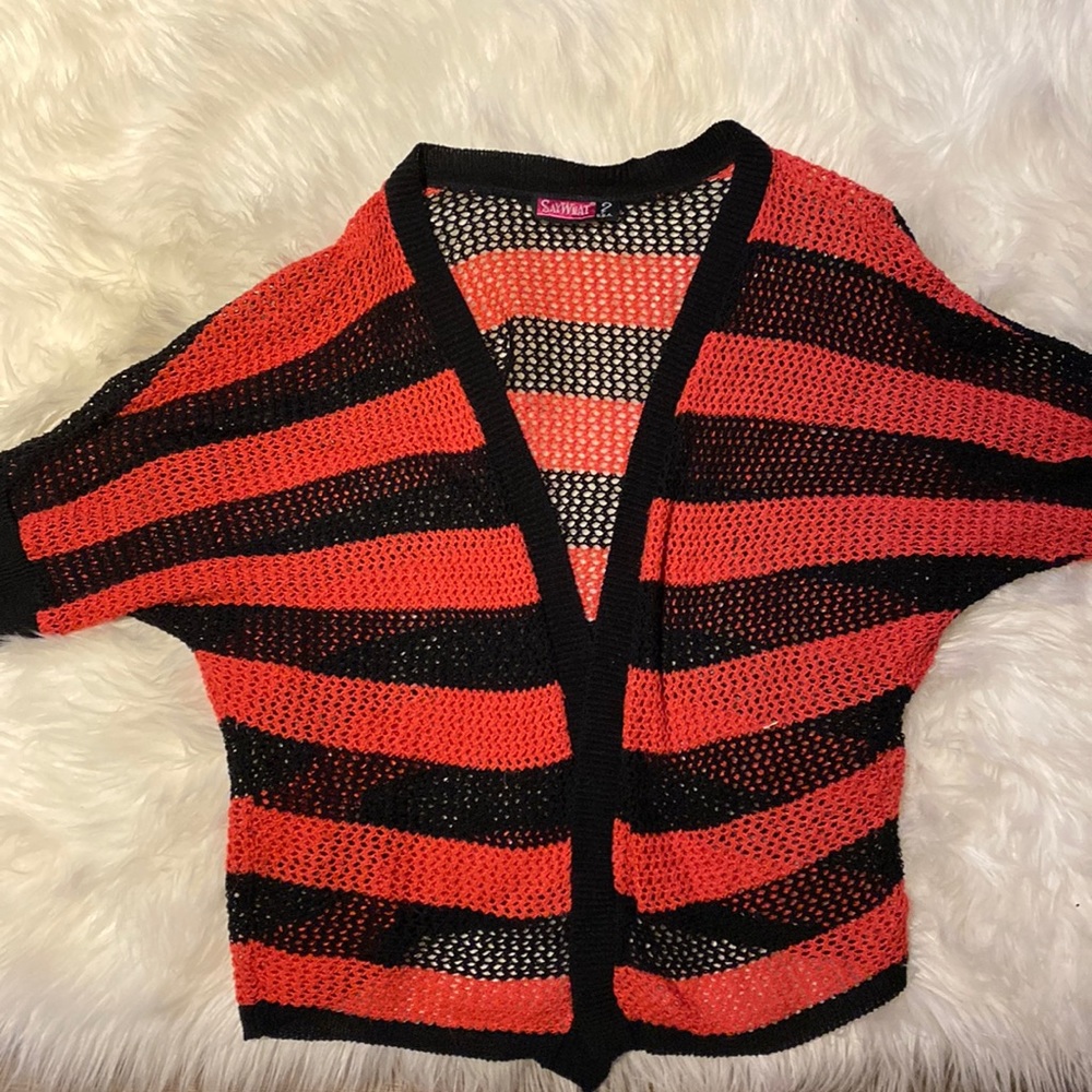 Say What U.SA crochet womens sweater size small